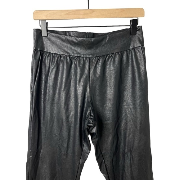 Commando Faux Leather Jogger Pants Black Size Medium Relaxed Fit - Picture 3 of 8